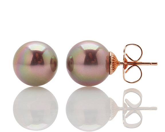 Blush Large Mallorca Pearl Stud