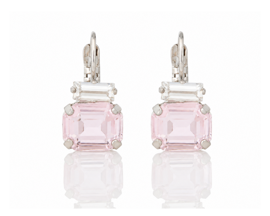 Rosetta Earrings Pale Pink