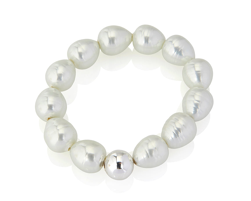 Ivory Teardrop Pearl Bracelet